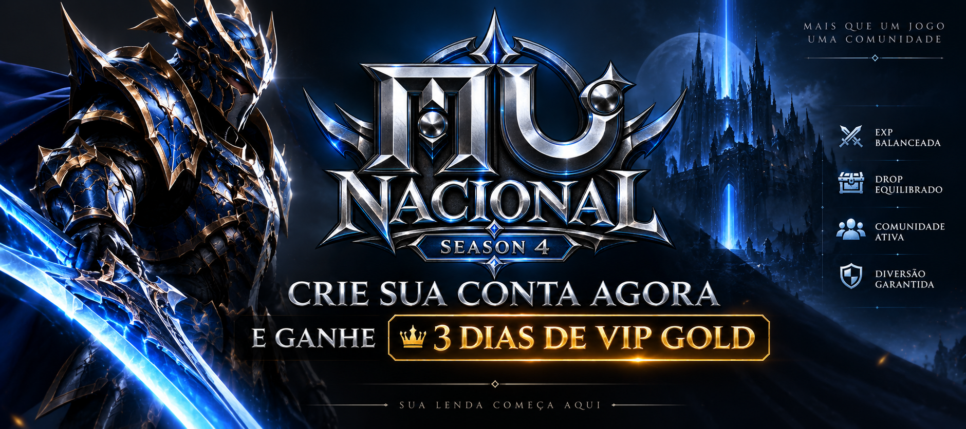Crie sua conta hoje e ganhe bônus - Mu Nacional